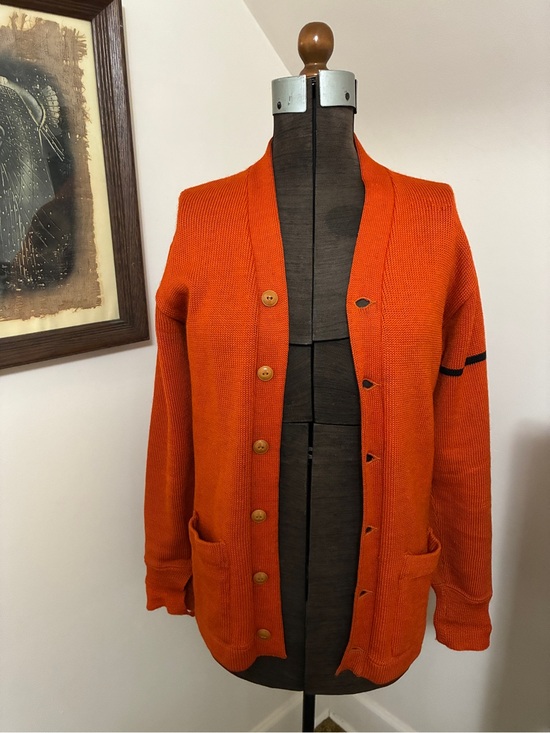 Other - 1940s Letterman Orange Cardigan